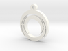 Tripple Crescent Key Ring & Necklace 3d printed 