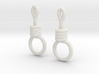 Noose Earrings 3d printed 