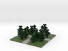 60x60 cross path (Pine trees) (2mm series) 3d printed 