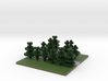 60x60 T path (pine trees) (2mm series) 3d printed 