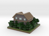 30x30 House03 (mix Trees) (1mm series) 3d printed 