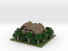 60x60 House02 (mix trees) (2mm series) 3d printed 