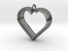 Stylized Heart Pendant 3d printed 