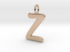 Z Classic Script Initial Pendant 3d printed 