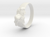 reclined girl ring 3d printed 