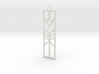 Lilly Art Deco Pendant 3d printed 