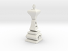 Typographical King Chess Piece 3d printed 