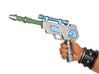 MOTUC Savage Laser Pistol 3d printed Painted Prototype printed in White Detail