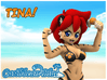 5" Tina Tropical Swimsuit figurine 3d printed 