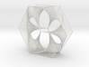Wired Six Petals Straight Line Curves Mesh  3d printed 
