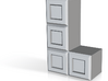 Tetris Vase "L" shape standing up 3d printed 