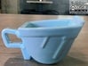 Excavator Bucket - Espresso Cup (Porcelain) 3d printed (old ceramic) The real one in blue