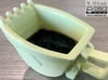 Excavator Bucket - Espresso Cup (Porcelain) 3d printed (old ceramic) The real one in yellow