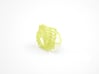 Arithmetic Ring (Size 7) 3d printed Key Lime Nylon (Custom Dyed Color)