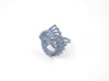 Arithmetic Ring (Size 7) 3d printed Azurite Nylon (Custom Dyed Color)