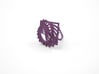 Arithmetic Ring (Size 7) 3d printed Eggplant (Custom Dyed Color)