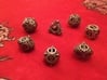 Steampunk Gear Dice Set 3d printed Customer photograph of Stainless Steel