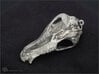 Bear Skull pendant, 4cm 3d printed RAW Silver