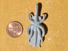 Cthulhu Fhtagn Pendant 3d printed Printed in Aluminide, back view