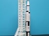 1/400 NASA LUT levels 3-7 (Launch Umbilical Tower) 3d printed A customers unfinished model with Saturn V & MLP.