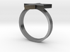 Silver Ring (small star) 3d printed 