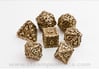 Dragon Dice Set 3d printed Stainless Steel