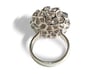 PERLA ring 3d printed Polished Silver