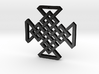 Gothic Woven Cross 3d printed 