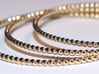 TinyTwist Bangle Bracelet MEDIUM 3d printed 3D Printed TinyTwist Bangle Bracelets in Polished Brass