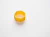 Poly7 Ring 3d printed Poly7 Ring in Yellow Strong & Flexible