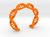 Hex DNA Bracelet BW - 8cm 3d printed 