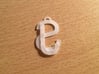 Overlaid Letter Charm 3d printed Back of the charm.