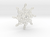 Treble Clef Snowflake Ornament 3D 3d printed 