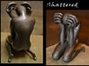 "Shattered" Statue 3d printed 1st Print - Personal 3D printer using ABS
1st attempt at polishing & spray painted (front & back view)