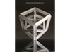Cube hypercube geometry  3d printed 