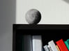 Moon with surface detail 3d printed On the shelf