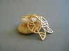 Geometric Earrings - 3D Printed in Metal 3d printed Geometric Trellis Earrings in Raw Bronze