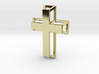 3D Framed Cross Pendant 3d printed 
