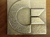 Commodore Logo 3d printed Stainless Steel