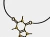 Cafeine molecule Pendant 3d printed 
