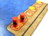 Power Grid Red Uranium Barrels, Set of 12 3d printed Full Color Sandstone Print on Game Board