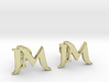 Monogram Cufflinks JM 3d printed 