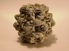 Power 8 Mandelbulb Fractal 3d printed White Strong & Flexible (here painted in silver)