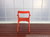 Branca Modern Designer Chair 1:12 scale 3d printed Orange Strong & Flexible Polished