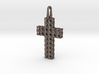 Cross with Depth 3d printed Designed for Stainless Steel