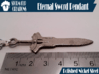 Eternal Sword Pendant 3d printed Metric