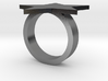 Silver Star Ring (large star) size 6 3d printed 