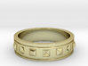 Ring with Studs 3d printed 