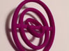 Saturn Rings Pandant 3d printed Hot Pink Strong & Flexible Polish