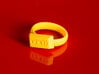 Gold Bar Ring 3d printed The Gold Bar Ring, printed in Yellow Strong & Flexible Plastic